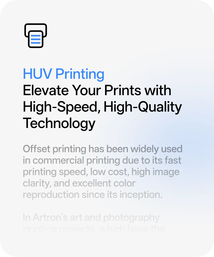 官网封面图-HUV Printing- Elevate Your Prints with High-Speed, High-Quality Technology